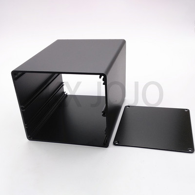 Alumīnija korpuss 97 * 84 * 90/125 mm elektriskā ekstrudēta kaste Atsevišķa tipa shēmas plates korpuss DIY sudraba/melns