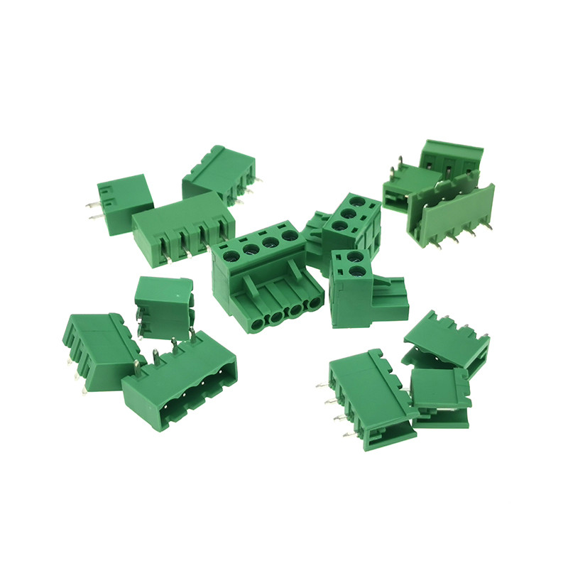50Pcs Plug-in PCB Vijčani terminalni blok Konektor konektora Korak 5.08 mm 2EDGK/VC/RC/V/R Muški Ženski 2/3/4/5/6/7/8/9/10P utični Bornier