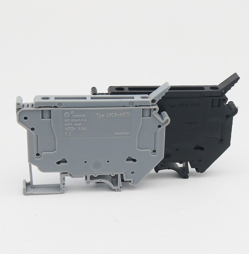 10PCS UK5-HESI UK5RD 4mm2 DIN letvica Vijčana stezaljka Osigurač Terminalni blokovi Konektor