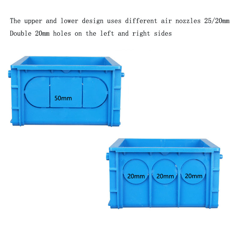 10 kom. Zidna sklopka Utičnica Razvodna kutija Tip 86 Spojna kazeta PVC skrivena donja kutija Žica Plastične kutije