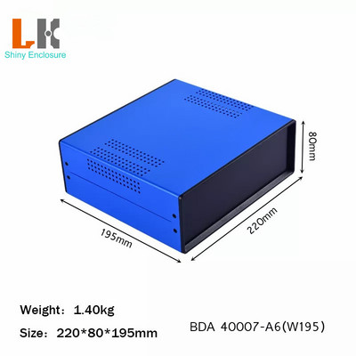 BDA40007 Custom Iron Enclosure Metal Project Box Junction Housing Diy Electronic Box Τροφοδοτικό Θήκη οργάνων 220x195x80mm