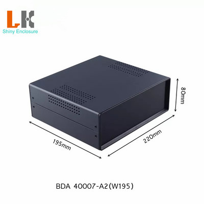 BDA40007 Prilagođeno željezno kućište Metalna projektna kutija Razvodno kućište Diy Elektronička kutija Napajanje Kutište za instrumente 220x195x80 mm