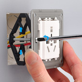 Nova 1kom 86mm kaseta za popravak tamne kutije za popravak vijka za popravak Stara kutija za utičnice Zidna kutija za popravak Potporna šipka Dodaci za električare