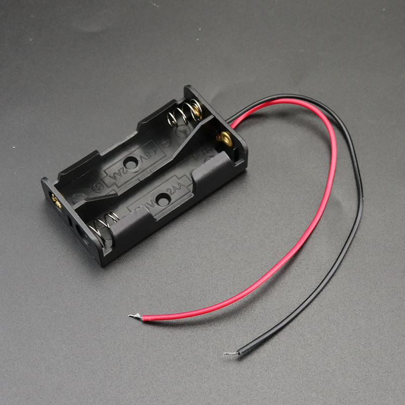 AA bateriju kastes korpusa turētājs ar vadu vadiem blakus Akumulatoru kārba savienojuma lodēšanai elektroniskām rotaļlietām DIY 1-6 gab AA akumulators