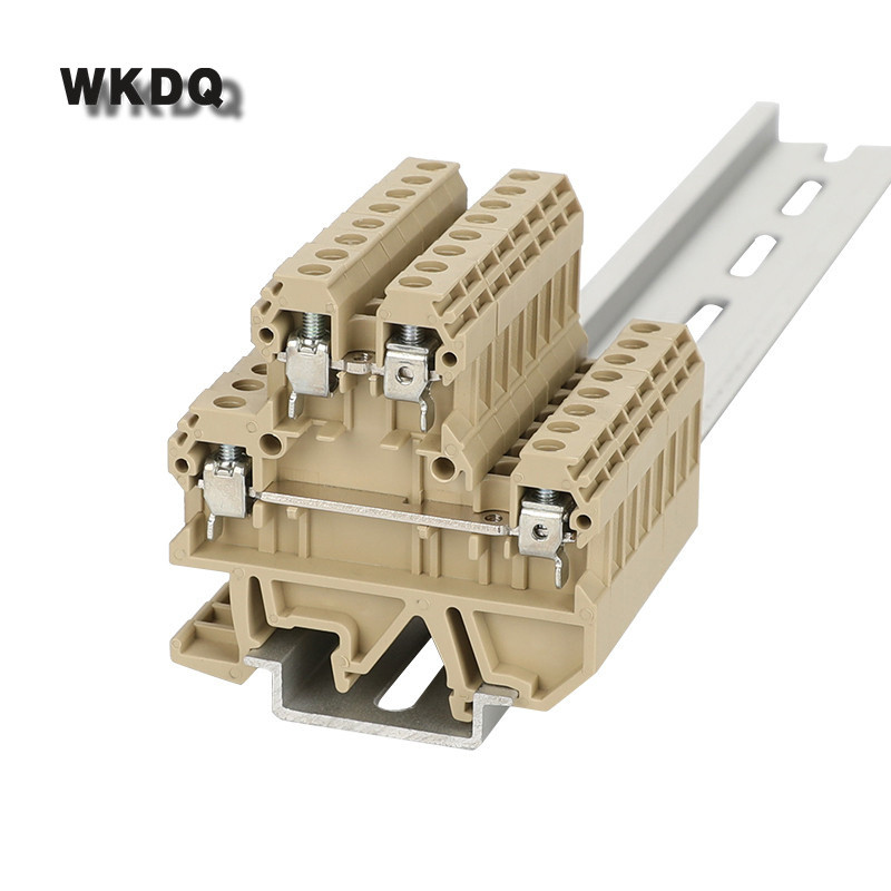 10 komada DK 4Q/35 SAK Tip 2 Razina ekvivalentna WEIDMULLER dvoslojnom vijčanom spoju Din rail terminalni blok konektor DK4Q/35