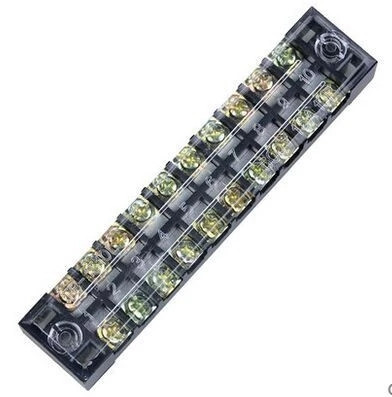 3/4/5/6/10/12 položaja 600V 15A s dva reda prekrivenih vijčanih stezaljki, 3kom/lot