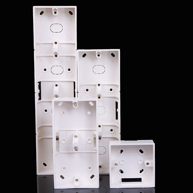 86 Tips 2/3/4 Grupas slēdža ligzda Pamatne Sadales kārba Sienas slēdža ligzda Tumšā kaste