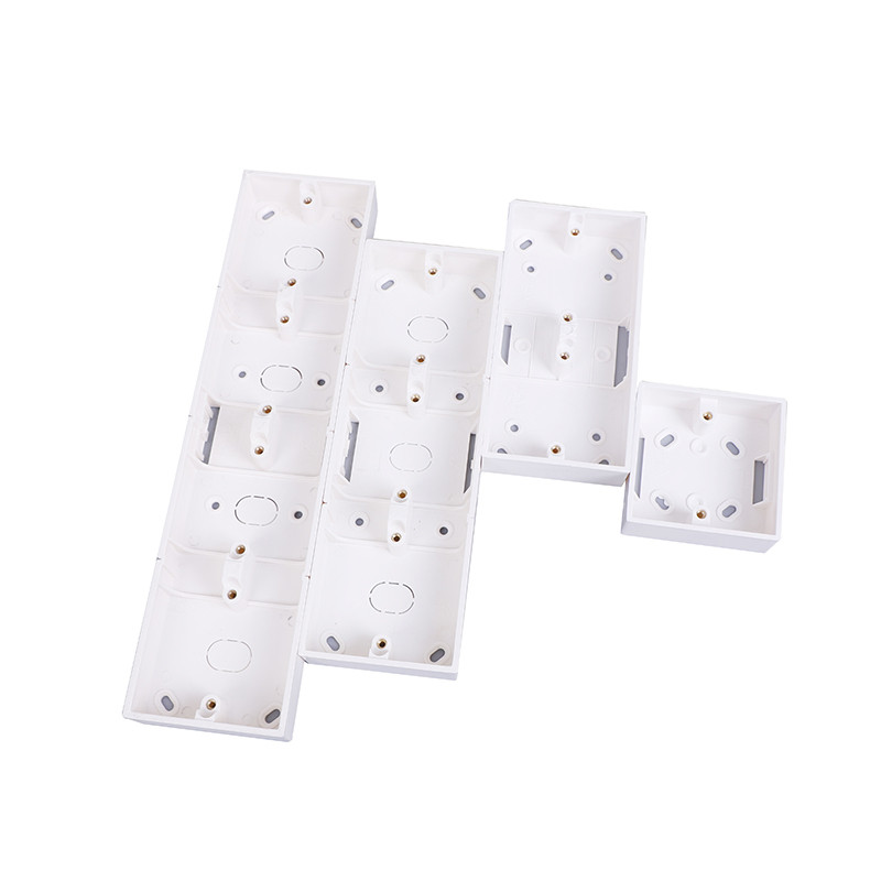 86 Tips 2/3/4 Grupas slēdža ligzda Pamatne Sadales kārba Sienas slēdža ligzda Tumšā kaste