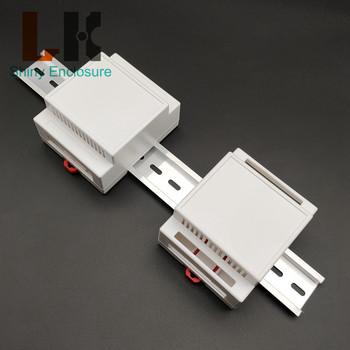 LK-DR45 Пластмасови електронни кутии за DIN релса Малка ABS разклонителна кутия Направи си сам корпус за DIN релса за електронен проект 89x72x44mm