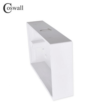 Coswall External Mounting Box 146mm*86mm*32mm for 146*86mm Standard Switch and Socket Εφαρμογή για οποιαδήποτε θέση επιφάνειας τοίχου