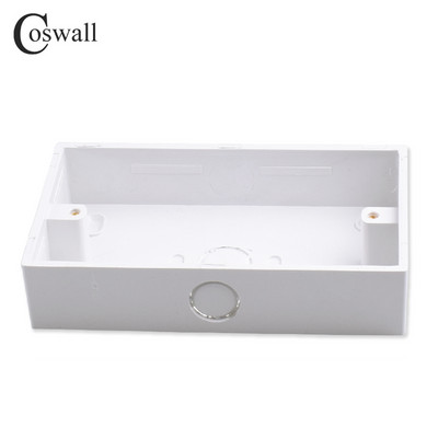 Coswall External Mounting Box 146mm*86mm*32mm for 146*86mm Standard Switch and Socket Εφαρμογή για οποιαδήποτε θέση επιφάνειας τοίχου