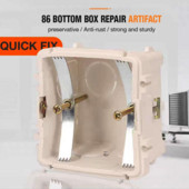 10 komada 86 Tip Dark Box Vijak za popravak Manganski čelik Prekidač Utičnica Kazetna kutija Zidna kutija Zamjena starog fiksnog nosača Popravak G6W6