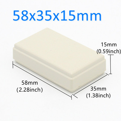 Plastmasas apvalka elektronisko instrumentu sadales kārba DIY iekštelpu savienojuma korpusa kabeļa atzars barošanas moduļa ķēdes uzstādīšanas kaste