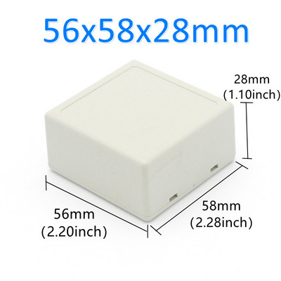 Plastmasas apvalka elektronisko instrumentu sadales kārba DIY iekštelpu savienojuma korpusa kabeļa atzars barošanas moduļa ķēdes uzstādīšanas kaste