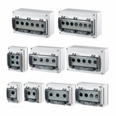 Iekštelpu un āra ūdensnecaurlaidīgs pogu slēdžu vadības kārba plastmasas lietus necaurlaidīgs elektriskās vadības kārbas elektriskās aizsardzības vāks