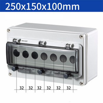 Вътрешен и външен водоустойчив бутон превключвател контролна кутия пластмасова дъждоустойчива електрическа контролна кутия електрически защитен капак