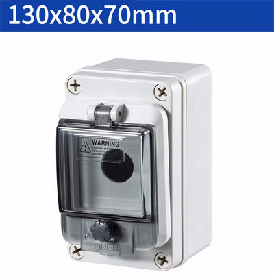 Iekštelpu un āra ūdensnecaurlaidīgs pogu slēdžu vadības kārba plastmasas lietus necaurlaidīgs elektriskās vadības kārbas elektriskās aizsardzības vāks