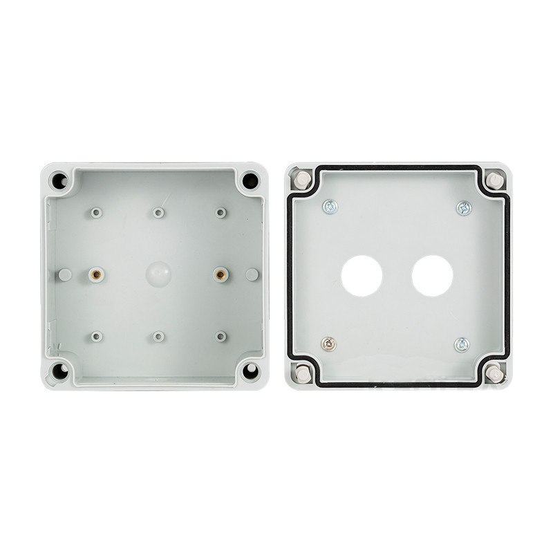 Iekštelpu un āra ūdensnecaurlaidīgs pogu slēdžu vadības kārba plastmasas lietus necaurlaidīgs elektriskās vadības kārbas elektriskās aizsardzības vāks