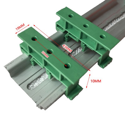 2 τμχ PCB 25mm DIN Rail Mounting Adapter Circuit Board Bracket Holder Carrier Clips Control Board Adapter Dropshipping