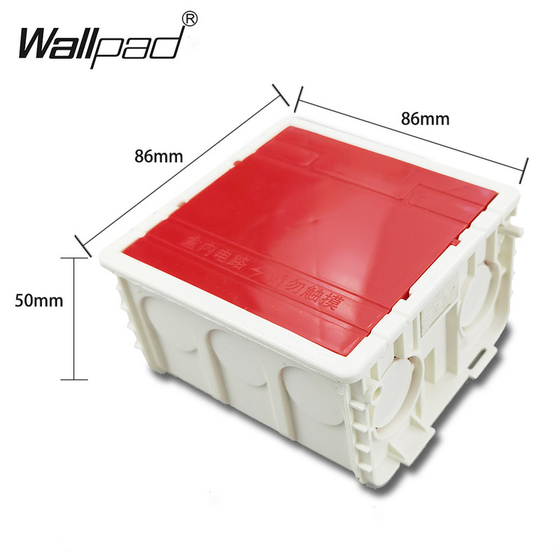 86*86mm zidna kutija s prekidačima s žičanom kutijom sa slijepim poklopcem s praznom pločom Otporan na prašinu za poklopac poklopca utičnice prekidača Vatrootporan