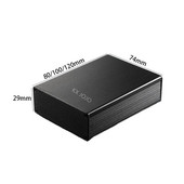 Aluminijsko kućište 74*29*80/100/120 mm Vodootporna crna tiskana ploča Napajanje od legure DIY