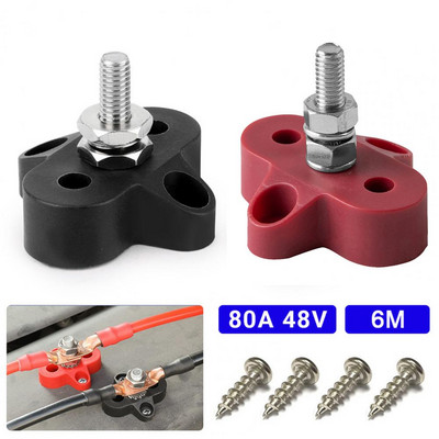 DC 48V 150A BusBar M10 Terminal Block Studs Μπαταρία διανομής ισχύος Τερματικός σύνδεσμος ράβδου διαύλου για φορτηγό RV Boat