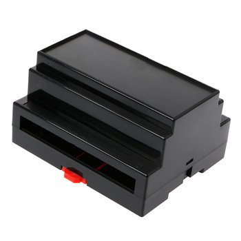 1 бр. 107*87*59 мм черна/бяла пластмасова разклонителна кутия за DIN шина Електронно оборудване