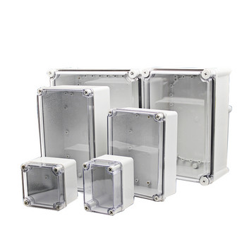 Αδιάβροχο κουτί διακλάδωσης IP67 ηλεκτρικό κουτί εξωτερικού χώρου διάφανο κάλυμμα ABS πλαστικό σφραγισμένο κουτί αδιάβροχο κουτί οργάνων