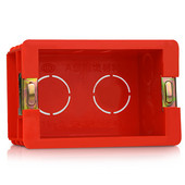 118 Vrsta PC Materijal Tamna kutija Kazeta za ugradnju Prekidač Kutija za utičnice 99*64*50 mm za 99*64 mm Standardna kutija za prekidače i utičnice, crvena
