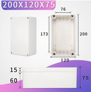 IP65 elektronička plastična kutija projektna kutija za vanjske ABS električne projekte Elektronsko kućište vanjska vodootporna kutija