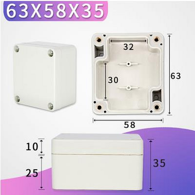 IP65 elektronička plastična kutija projektna kutija za vanjske ABS električne projekte Elektronsko kućište vanjska vodootporna kutija