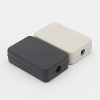 1 бр. 55X35X15mm Направи си сам корпус, кутия за съхранение на инструменти, пластмасова съединителна кутия, кабелен изход, черна и бяла малка кутия