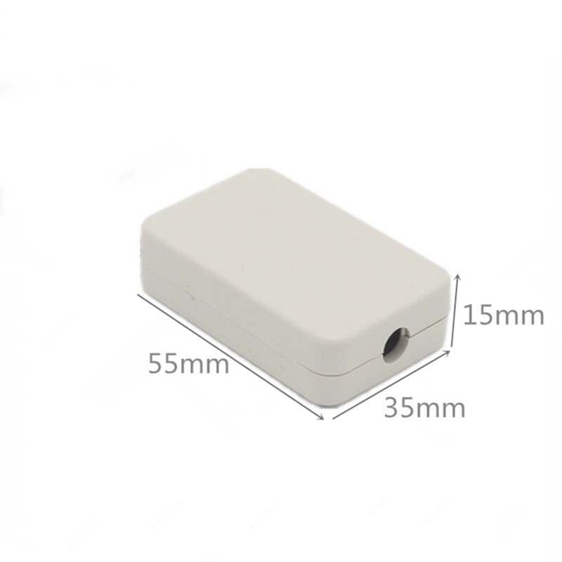 1 kom 55X35X15mm DIY Kućište Kutija za pohranu instrumenata Plastična razvodna kutija Utičnica za kabel crna i bijela mala kutija