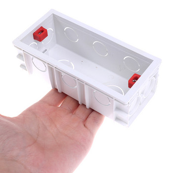1PC Пластмасова кутия за стенни превключватели Стенен контакт Касета Кутия за контакти за вътрешен монтаж Кутия за суха облицовка