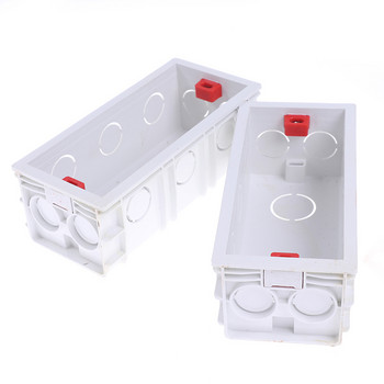 1PC Пластмасова кутия за стенни превключватели Стенен контакт Касета Кутия за контакти за вътрешен монтаж Кутия за суха облицовка