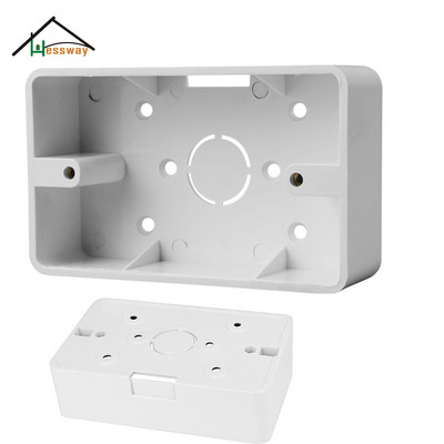 118 тип PVC външна монтажна кутия за 118mm*74mm*34mm Разстояние между отворите 86MM Превключвател за приложение/гнездо/термостна кутия