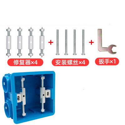 4kom Zidni prekidač Utičnica Kazeta Popravak Prekidač Kazeta Vijak Potporna šipka za utičnicu Popravak kazete Električni pribor