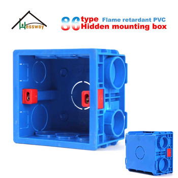 Забавяща горенето регулируема монтажна кутия Вътрешна касета за превключвателна кутия за тъмна стена 86mm*83mm*50mm