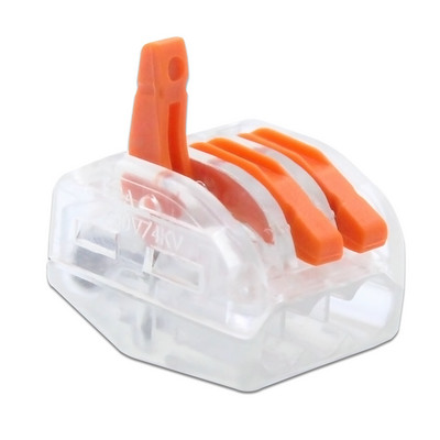 Kompaktne CONNEKTOR Universaalne CABLE 222 CABLE Connector, Traat Connector, 30/50/100 Piece Kaabliklemm 212, Klemmiploki värv