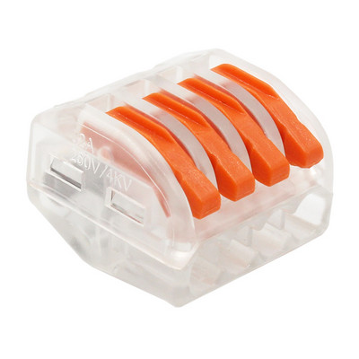 Kompaktne CONNEKTOR Universaalne CABLE 222 CABLE Connector, Traat Connector, 30/50/100 Piece Kaabliklemm 212, Klemmiploki värv