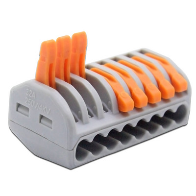 Kompaktne CONNEKTOR Universaalne CABLE 222 CABLE Connector, Traat Connector, 30/50/100 Piece Kaabliklemm 212, Klemmiploki värv