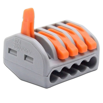 Kompaktne CONNEKTOR Universaalne CABLE 222 CABLE Connector, Traat Connector, 30/50/100 Piece Kaabliklemm 212, Klemmiploki värv