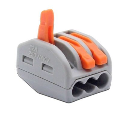 Kompaktne CONNEKTOR Universaalne CABLE 222 CABLE Connector, Traat Connector, 30/50/100 Piece Kaabliklemm 212, Klemmiploki värv