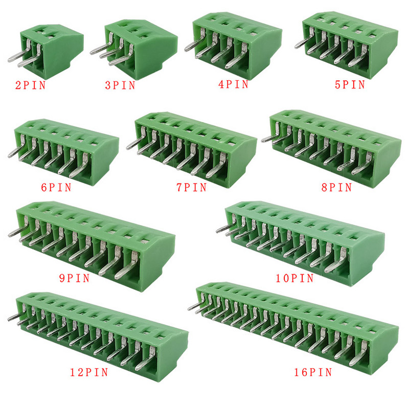 5/10 komada KF128 2,54 mm PCB Mini vijčani terminalni blokovi Konektor za žice KF128-2,54 2P 3P 4P 5P 6P 7P 8P 9P 10P 12P 16P terminal