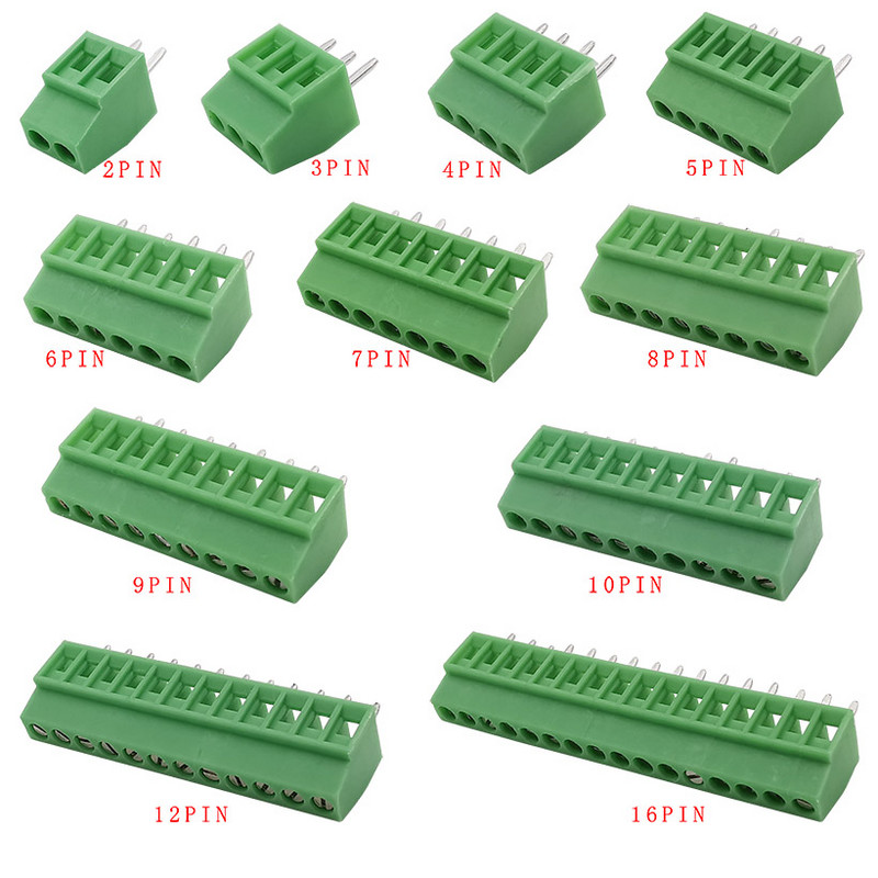 5/10 komada KF128 2,54 mm PCB Mini vijčani terminalni blokovi Konektor za žice KF128-2,54 2P 3P 4P 5P 6P 7P 8P 9P 10P 12P 16P terminal