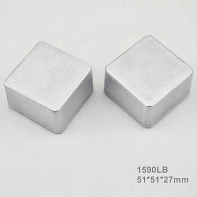 Lietie alumīnija Stomp Box ģitāras efektu pedāļi Korpusi Hammond 1590BB 1590A 1590LB 1590XX 1590DD Mūzikas instrumentu futrālis