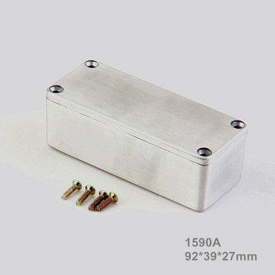 Lietie alumīnija Stomp Box ģitāras efektu pedāļi Korpusi Hammond 1590BB 1590A 1590LB 1590XX 1590DD Mūzikas instrumentu futrālis