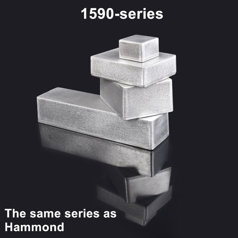 Lietie alumīnija Stomp Box ģitāras efektu pedāļi Korpusi Hammond 1590BB 1590A 1590LB 1590XX 1590DD Mūzikas instrumentu futrālis