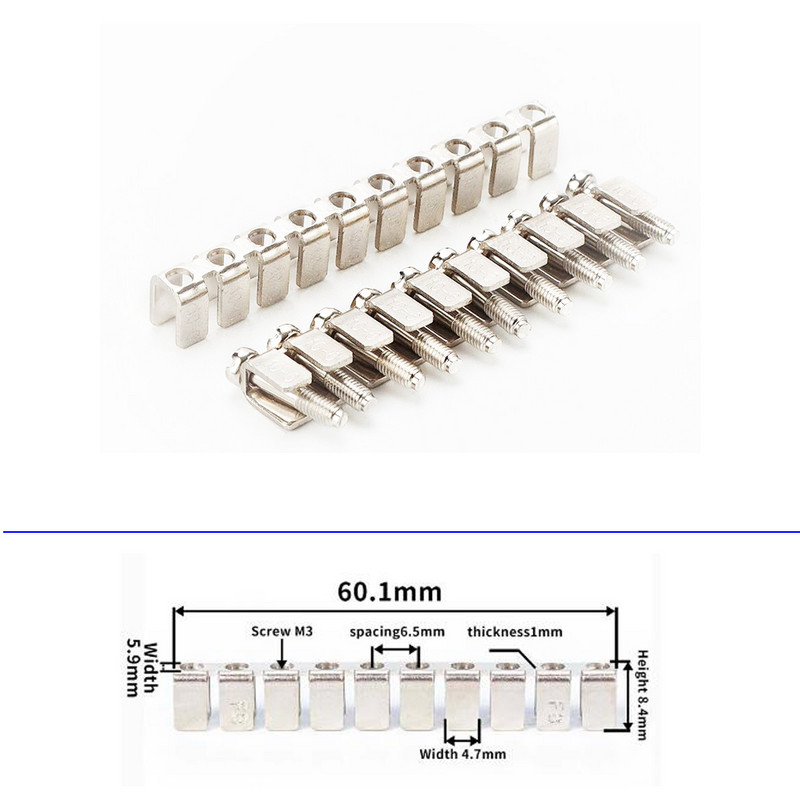 FBI 10-6 Fixed Bridge UK Type Terminal Block Dodaci za UK2.5B UK5N UDK-4 UK5-TWIN UKKB5 UKK5 DIN Rail terminalni blokovi