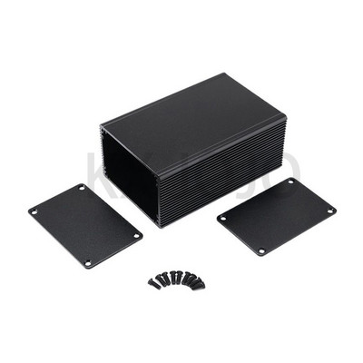 Aluminijsko kućište 66*43*100mm Srebrno/crno vodootporno kućište PCB DIY Instrument Electronic Project Zaštitna kutija